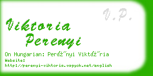 viktoria perenyi business card